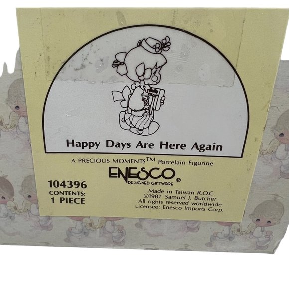Enesco Precious Moments Happy Days Are Here Again School Figurine Collector 1987 - Picture 7 of 7